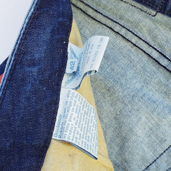 New Men ROBIN'S JEAN sz 42 Slim Skinny Biker Jeans - Picture 6 of 8